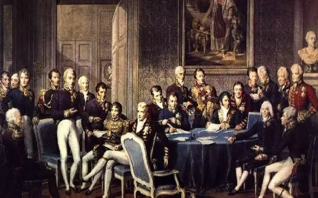 Sfânta Alianță A Considerat Revoluția Greacă Din 1821 Ca O Amenințare La Adresa Ordinii Conservatoare A Europei Post-Napoleoniene.