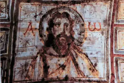 Χριστιανικό σύμβολο Α_Ω με τον Ιησού