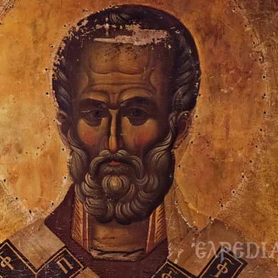 Saint Nicholas icon in Hilandar displays intricate details of 14th-century Byzantine artistic techniques