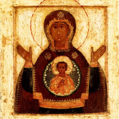 Maica Domnului A Semnului, Arta Icoanelor Rusești, Tradiție Bizantină, Artă Religioasă Medievală, Școala Novgorod, Iconografie Ortodoxă