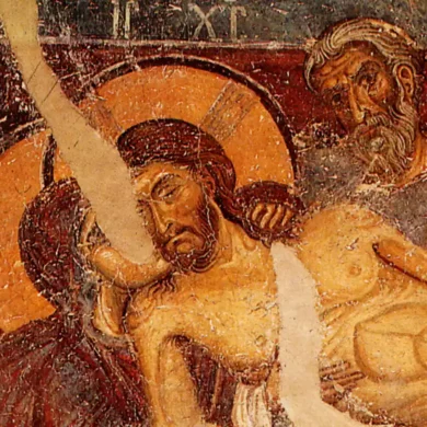 L'Affresco Della Deposizione A Nerezi (1164) È Un Eccellente Esempio Dell'Arte Bizantina Nel Periodo Comneno.