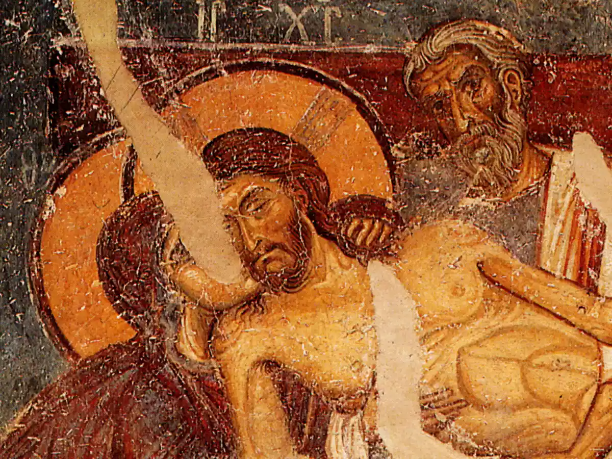 L'Affresco Della Deposizione A Nerezi (1164) È Un Eccellente Esempio Dell'Arte Bizantina Nel Periodo Comneno.