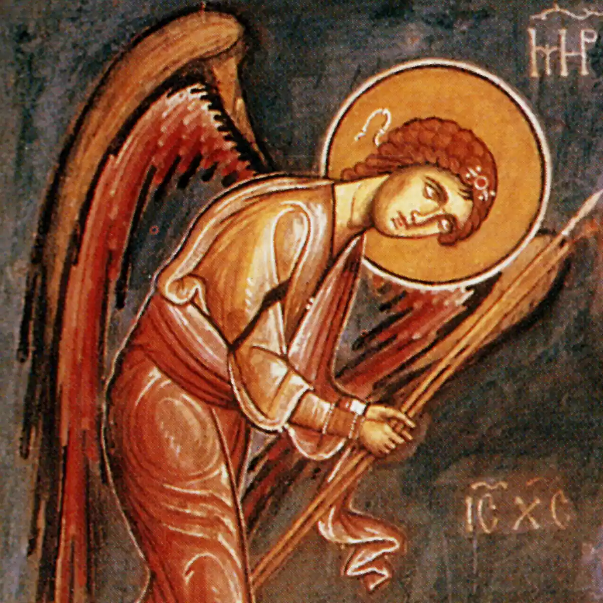 The Angels In The Fresco Of Panagia Arakiotissa