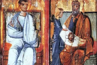 Il Trittico Del Sinai Con Il Santo Mandylion È Un Eccellente Esempio Dello Stile Classicista Del X Secolo.